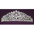 Nouvelle promotion Rhinestone Accessoires de cheveux nuptiaux Tiara de mariage en cristal fait à la main